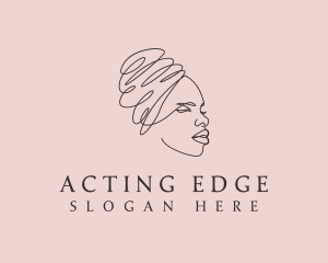 Beauty Lady Headwrap logo design