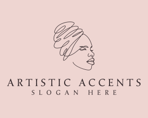 Beauty Lady Headwrap logo design