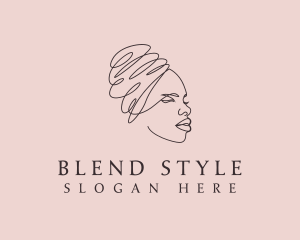 Beauty Lady Headwrap logo design