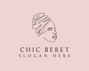 Beauty Lady Headwrap logo design