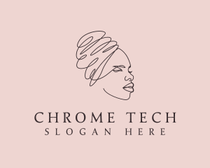 Beauty Lady Headwrap logo design