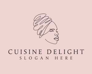 Beauty Lady Headwrap logo design