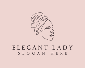 Beauty Lady Headwrap logo design