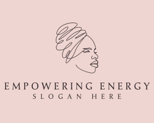 Beauty Lady Headwrap logo design