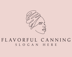 Beauty Lady Headwrap logo design