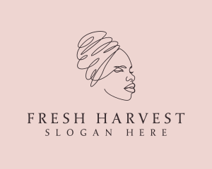 Beauty Lady Headwrap logo design