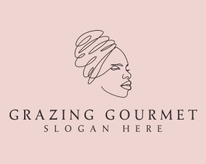 Beauty Lady Headwrap logo design