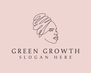 Beauty Lady Headwrap logo design