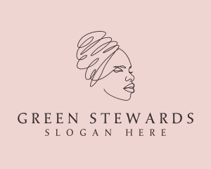 Beauty Lady Headwrap logo design