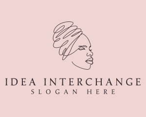 Beauty Lady Headwrap logo design