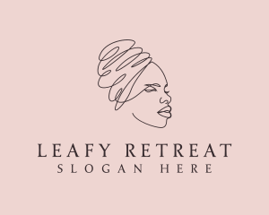 Beauty Lady Headwrap logo design