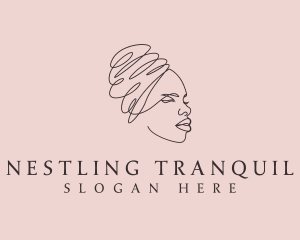 Beauty Lady Headwrap logo design