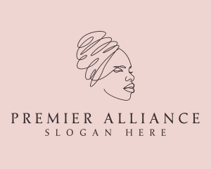 Beauty Lady Headwrap logo design