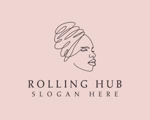 Beauty Lady Headwrap logo design