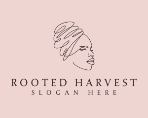 Beauty Lady Headwrap logo design