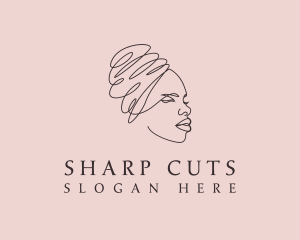 Beauty Lady Headwrap logo design