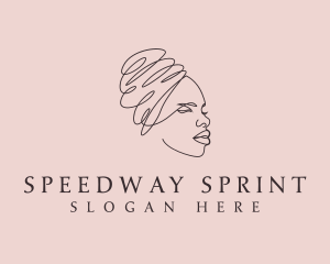 Beauty Lady Headwrap logo design