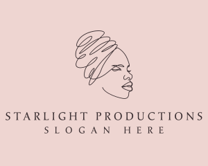 Beauty Lady Headwrap logo design