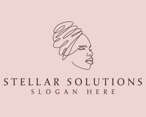 Beauty Lady Headwrap logo design