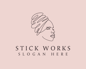 Beauty Lady Headwrap logo design