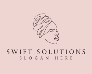 Beauty Lady Headwrap logo design