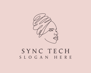 Beauty Lady Headwrap logo design