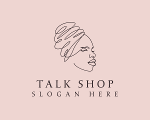 Beauty Lady Headwrap logo design