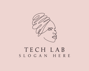 Beauty Lady Headwrap logo design