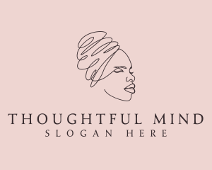 Beauty Lady Headwrap logo design