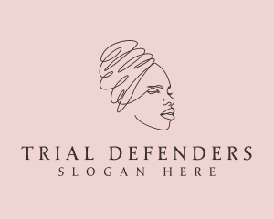 Beauty Lady Headwrap logo design