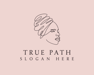 Beauty Lady Headwrap logo design