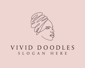 Beauty Lady Headwrap logo design