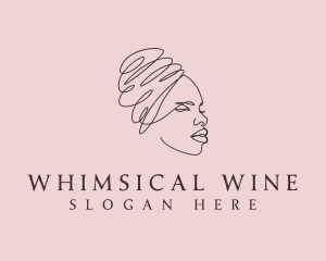 Beauty Lady Headwrap logo design