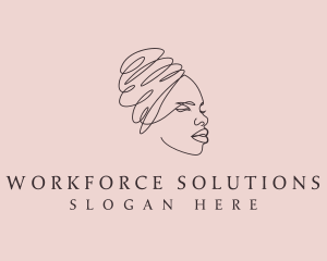 Beauty Lady Headwrap logo design