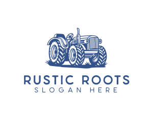 Agricultural Farming Tractor logo design