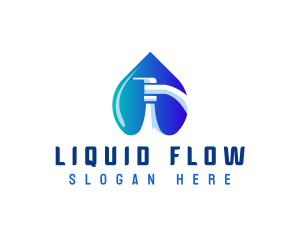 Water Faucet Plumbing logo design