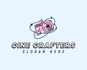 Retro Celestial Camera logo design