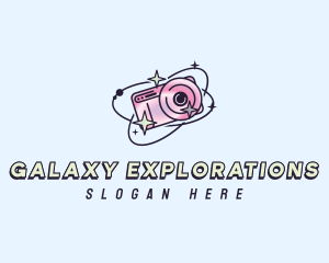 Retro Celestial Camera logo design