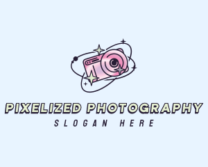 Retro Celestial Camera logo design