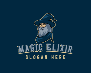 Powerful Magic Wizard logo design