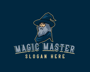 Powerful Magic Wizard logo design