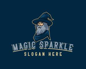 Powerful Magic Wizard logo design