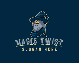 Powerful Magic Wizard logo design