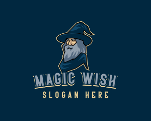 Powerful Magic Wizard logo design