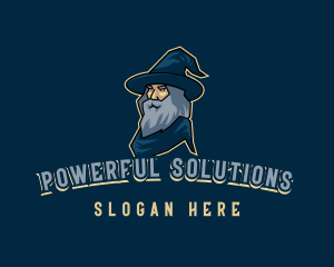 Powerful Magic Wizard logo design