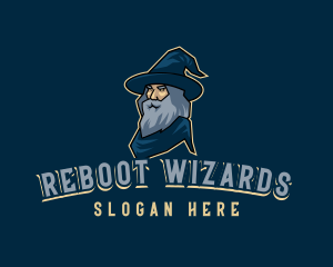 Powerful Magic Wizard logo design