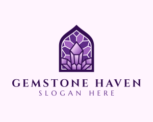 Diamond Gemstone Mosaic logo design