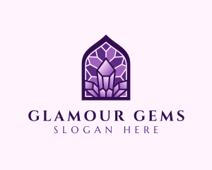 Diamond Gemstone Mosaic logo design