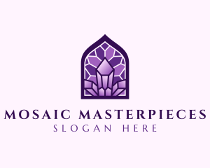 Diamond Gemstone Mosaic logo design