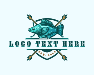 Fish Seafood Fisherman logo design